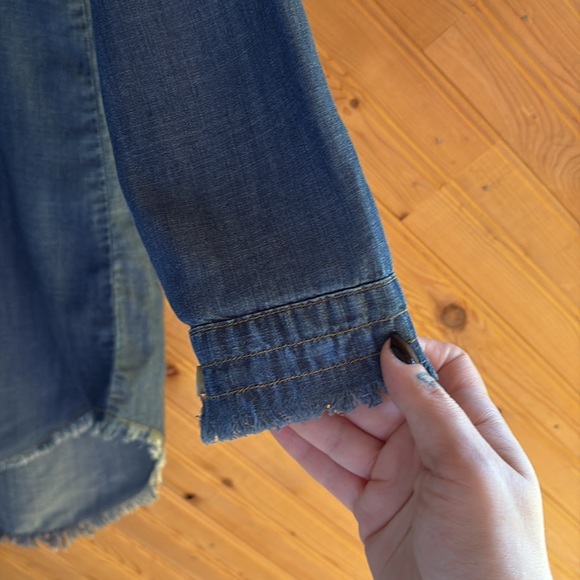 Cloth & Stone Blue Chambray Shirt Dress - Picture 4 of 7